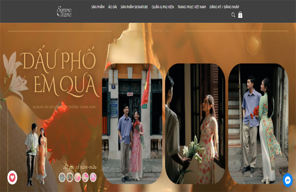 mẫu thiết kế thời trang &aacute;o d&agrave;i hiện đại